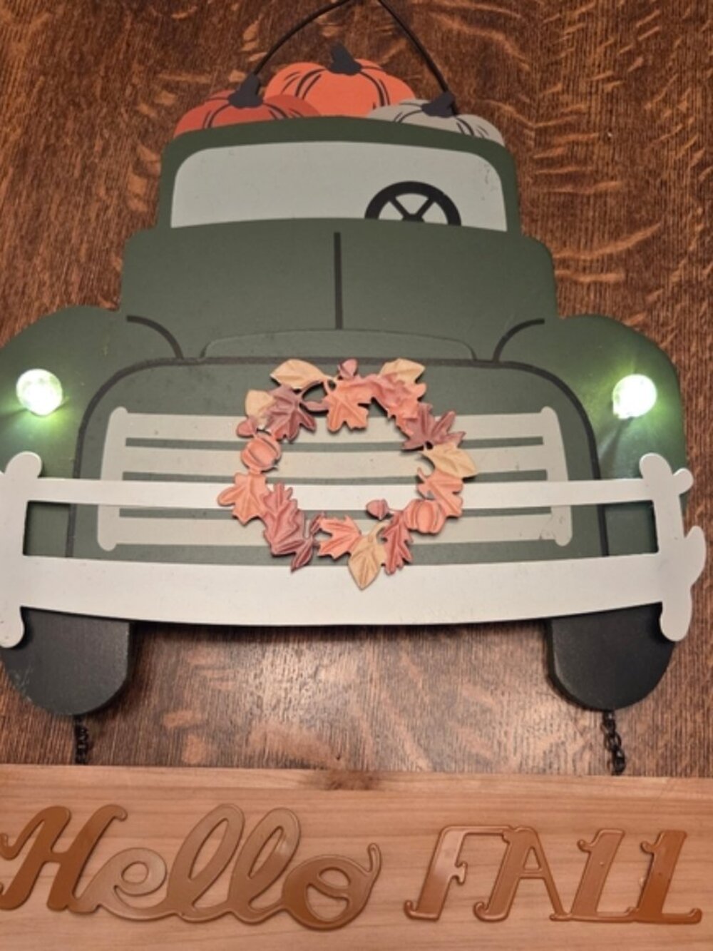 Festive Fall 16" Grapevine Wreath w/ Faux Flowers, Natural Pinecones & More - Picture 12 of 17